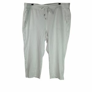 T by Talbots White 3X Cotton Modal Pants Pull On